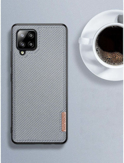 Dux Ducis Fino Umschlag Rückseite Kunststoff / Silikon / Stoff Gray (Galaxy A42)