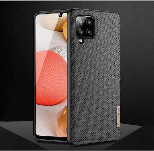 Dux Ducis Fino Umschlag Rückseite Kunststoff / Silikon / Stoff Gray (Galaxy A42)