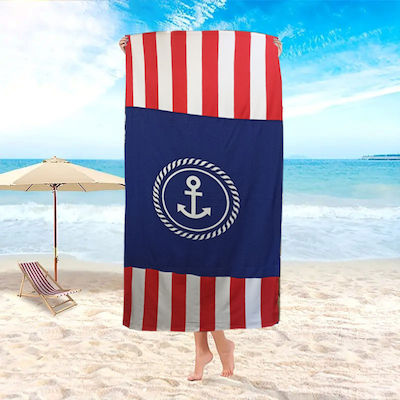 Join Beds Beach Towel Blue 95x160cm.