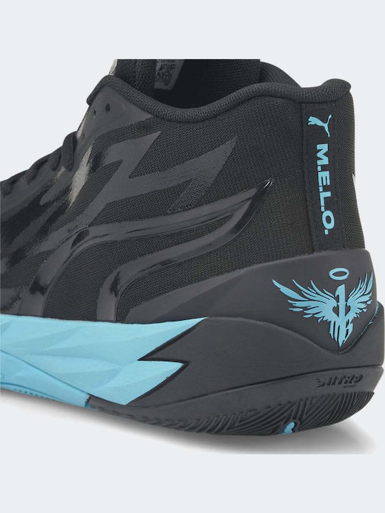 MB.02 Hoch Basketballschuhe Schwarz