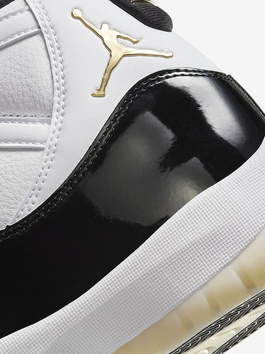 Air  11 Retro Herren Stiefel Black / White / Metallic Gold