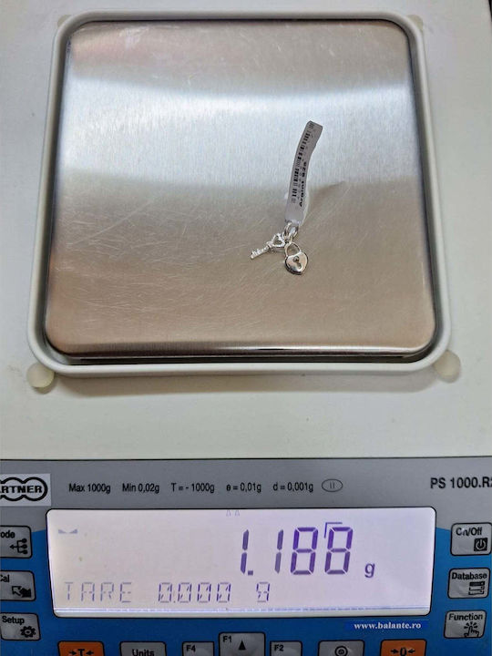 925 Silber Herz Schlüssel Anhänger
