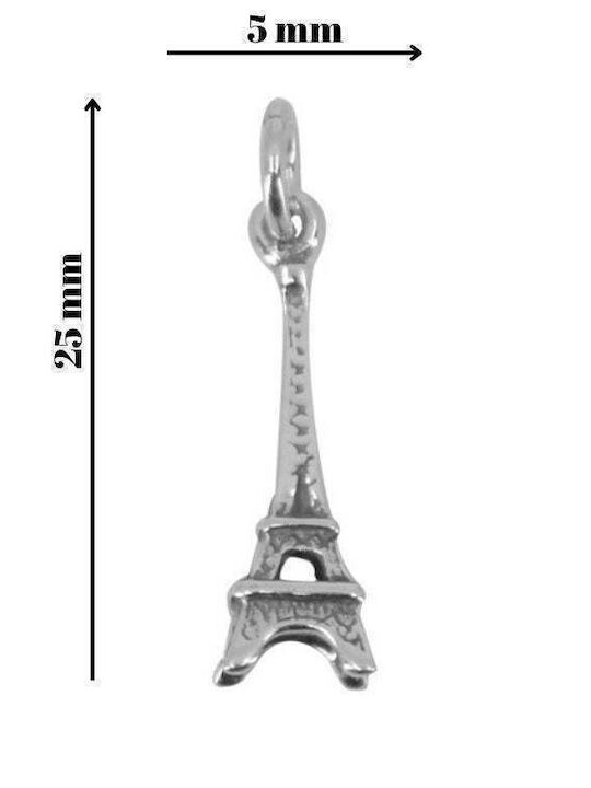 Anhänger Jolie Silber Silber 925 Eiffelturm Modell 0,9 G 25x5 mm