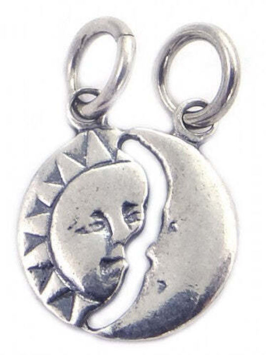 925 Silber Anhänger Jolie Silber Sonne Mond Modell 18 x 12 mm 1,2 g