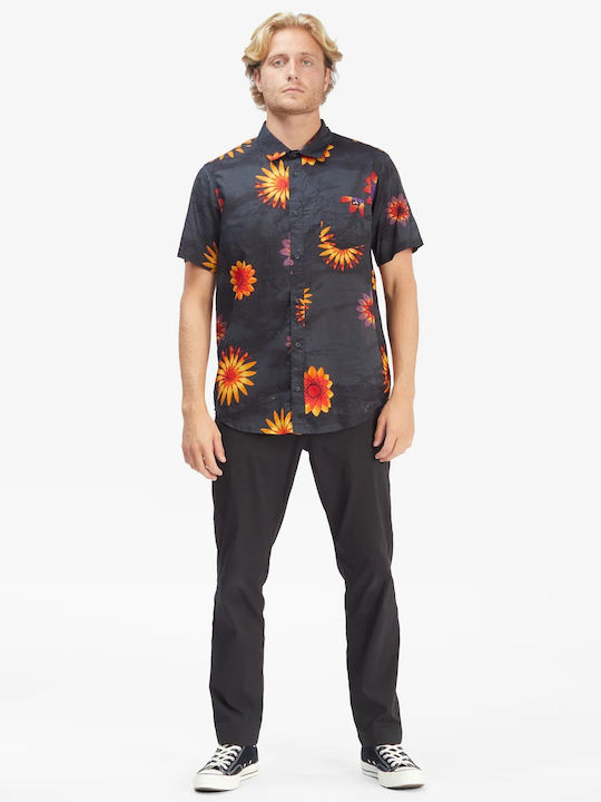Sundays Short-sleeved Cotton Shirt Floral Multicolour