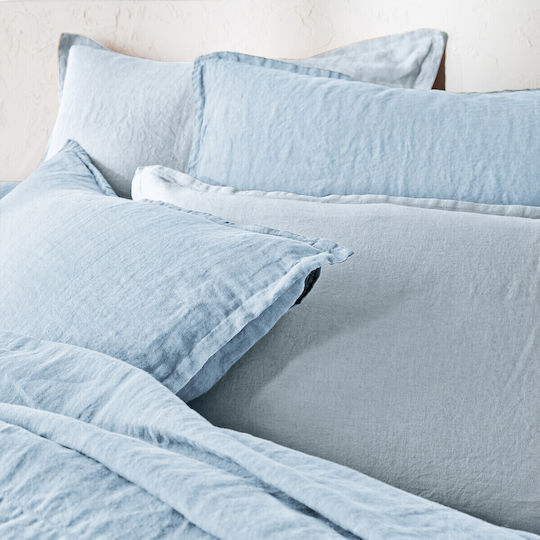 La Redoute Interieurs Cearșaf Dublu cu Elastic 140x200+30cm. Prewashed linen