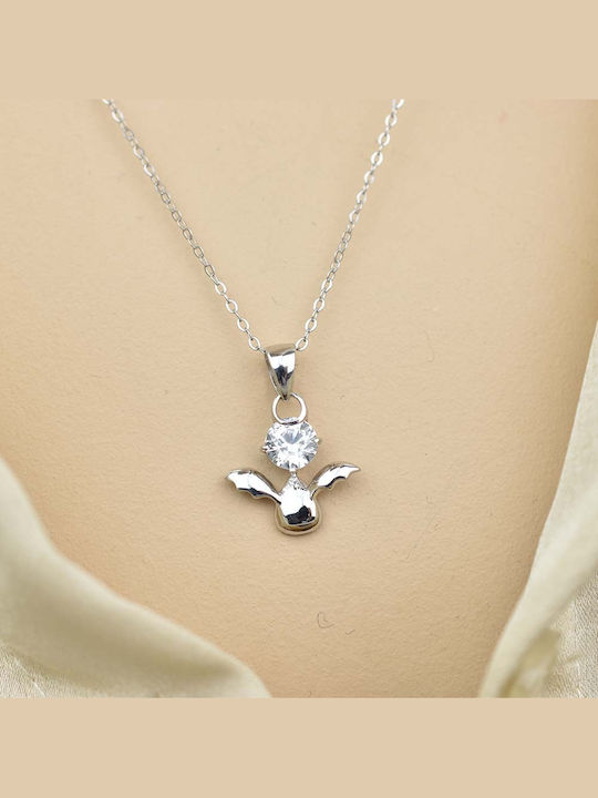 Goldjewels Κολιέ από Ασήμι με Ζιργκόν