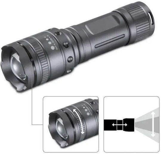 HAMA Pro Taschenlampe LED mit maximaler Helligkeit 1000lm Schwarz