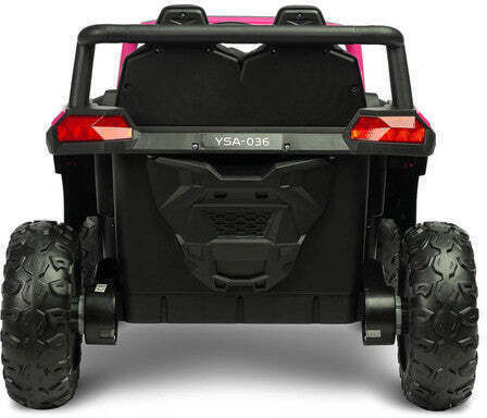 Caretero Two Seater Electric Ride On Car with Remote Control 12 Volt Pink for 3+ Years