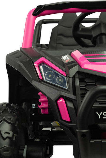 Caretero Two Seater Electric Ride On Car with Remote Control 12 Volt Pink for 3+ Years