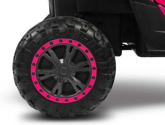 Caretero Two Seater Electric Ride On Car with Remote Control 12 Volt Pink for 3+ Years