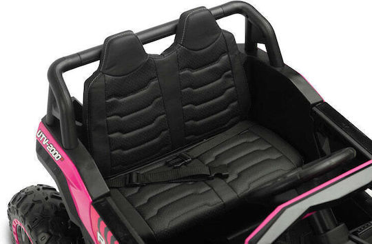 Caretero Two Seater Electric Ride On Car with Remote Control 12 Volt Pink for 3+ Years