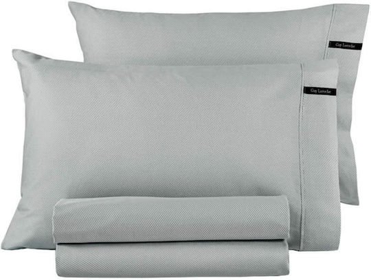 Guy Laroche Duvet Cover Cotton Satin Single 165x225 Minimal Azul
