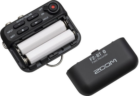 Zoom F2 Μονοκάναλος Ψηφιακός Φορητός Εγγραφέας Μπαταρίας για Εγγραφή σε Κάρτα Μνήμης με Διάρκεια Εγγραφής 15 Ώρες και Τροφοδοσία USB Black