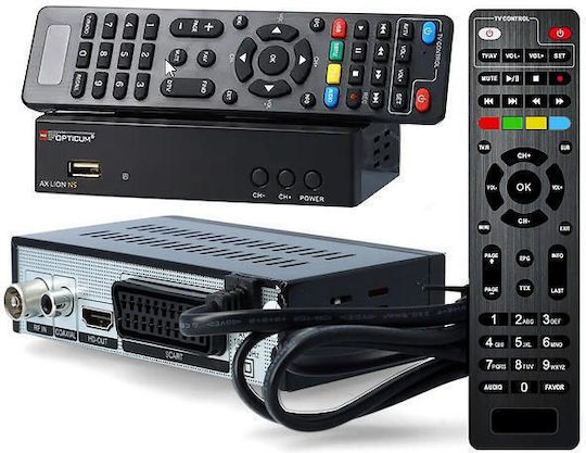 Opticum AX Lion AX Lion Mpeg-4 Digital Receiver Full HD (1080p) with PVR (Record to USB) Function Connections SCART / HDMI / USB