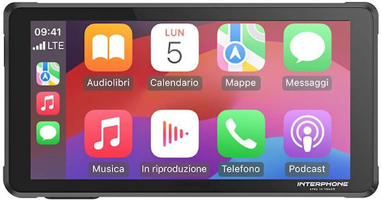 Ridesync Apple Car Play & Android Auto Display Quiklox Mount Motorcycles Interphoridesync Interphone