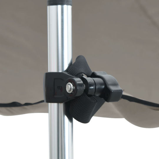 vidaXL Tenta Barca Aluminiu M174xL205xH115cm Gri Culoare