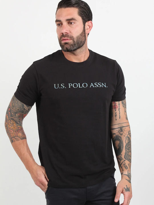 U.S. Polo Assn. Herren T-Shirt Kurzarm Schwarz