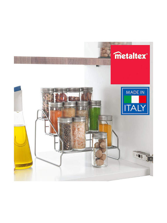 Metaltex Steppo Θήκη Μπαχαρικών Μεταλλική Μπλε