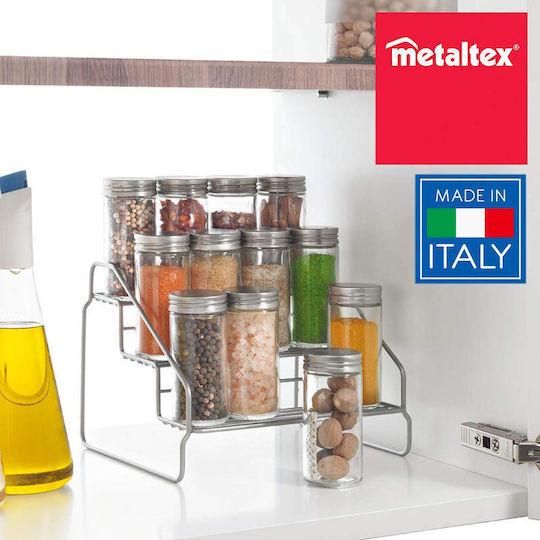 Metaltex Metallisch Tischplatte Spice Jar Steppo Blau 1Stück