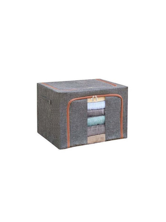Tesatura Cutie de depozitare cu Capac Gri 40x30x20cm 1buc
