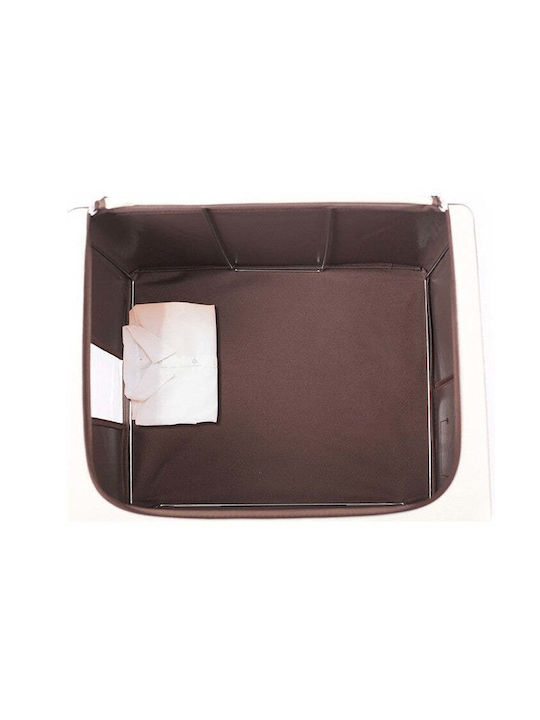 Stoff Aufbewahrungsbox mit Deckel Braun 50x40x33cm 1Stück