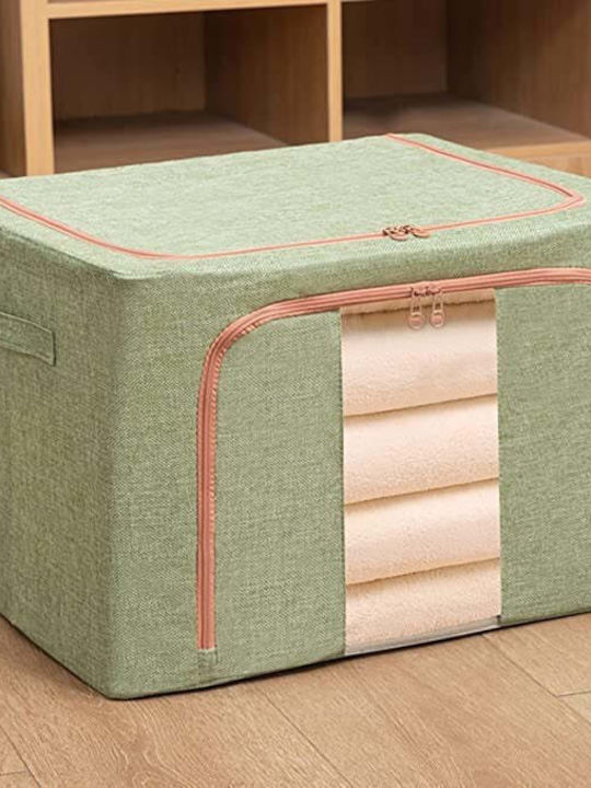 Tesatura Cutie de depozitare cu Capac Verde 40x30x20cm 1buc