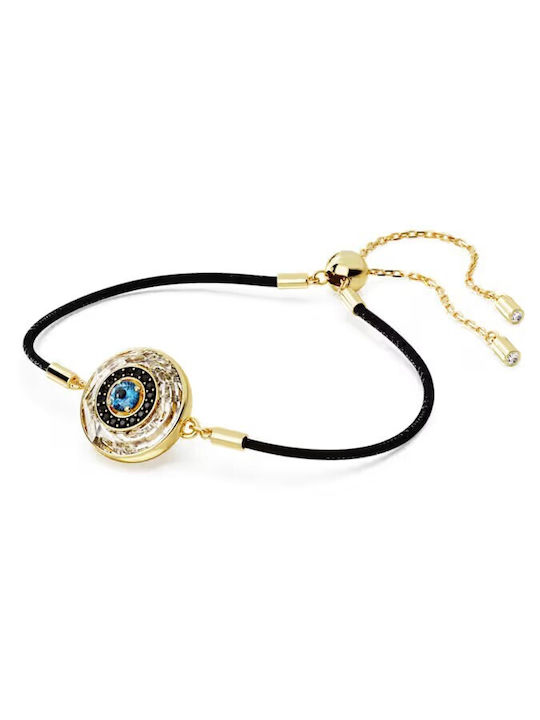 Bracelet Symbolica Eye Multicolored Gold-Tone Plated Multicolored Swarovski