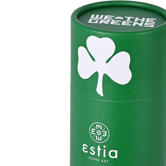Estia Reiseflasche Save the Aegean Recycelbare Thermosflasche Rostfreier Stahl BPA-frei 500ml Panathinaikos BC Edition