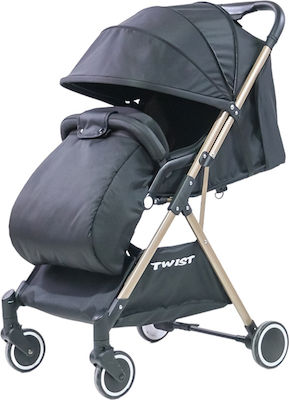 Verstellbar Kinderwagen Geeignet für Neugeborene Schwarz 6.8kg