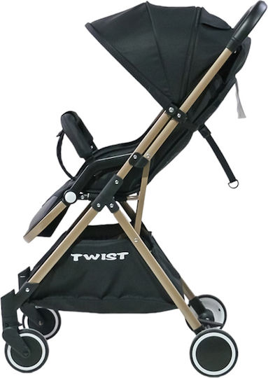 Twist Adjustable Baby Stroller Suitable for Newborn Black 6.8kg