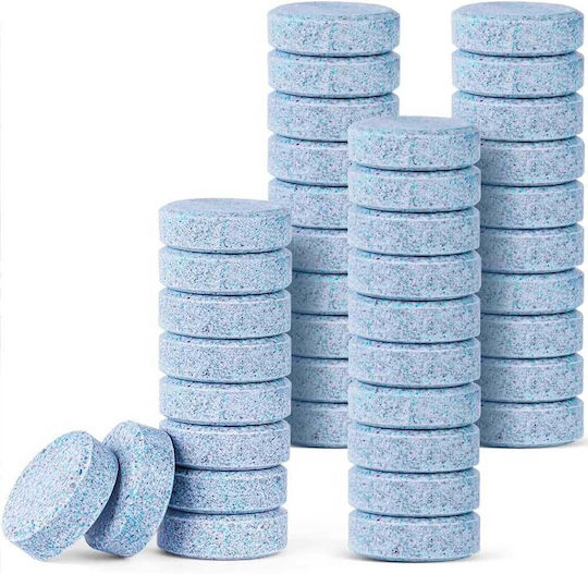 Uraqt U4 Car Glass Cleaning Tablets Set 40 Pieces Multifunctional Windshield Washer Tablets Concentrated Cleaning Discs Windows & Car Screens Cleaner Strong Disinfection Ability Kitchen Bathroom Mirrors Various