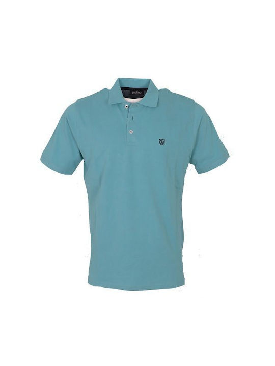 Tricou polo pentru bărbați Pre End 27-100424 5049 pilau, verde mentă