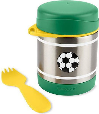 Skip Hop Zoo Spark Stainless Steel Kids' Food Container Football