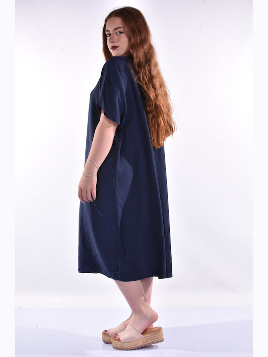 Raiden Midi Dress Blue