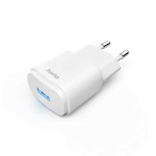 HAMA Încărcător Fără Cablu cu Port USB-A 6W Albς (00201645)
