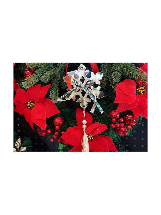 Ornament suspendat Fulgi de zăpadă Auriu 27x15buc