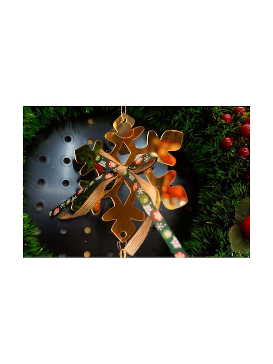 Ornament suspendat Fulgi de zăpadă Auriu 27x15buc
