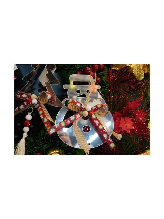 Ornament Om De Zăpadă Alb 26x14cm