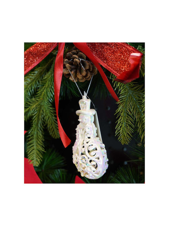 Hängender Schneemann Ornament Kunststoff 13x8cm