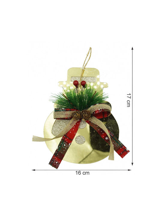 Ornament suspendat Fulgi de zăpadă Auriu 17x16buc