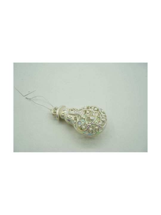 Hängender Schneemann Ornament Kunststoff 13x8cm