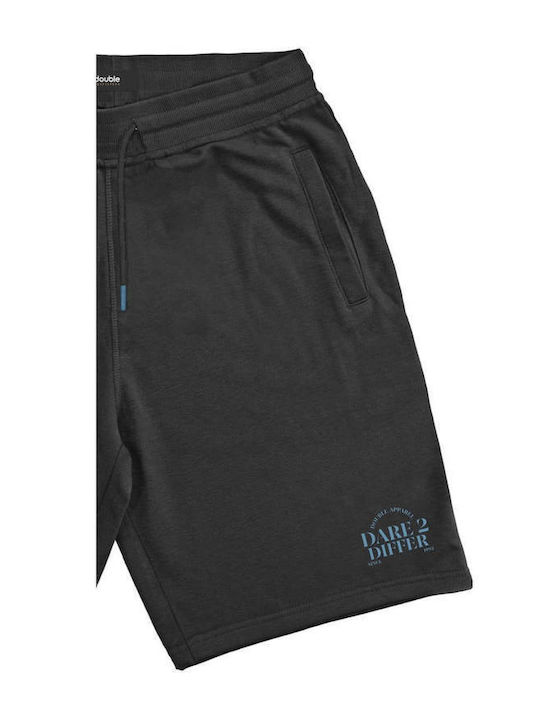 Double Men's Athletic Shorts Black