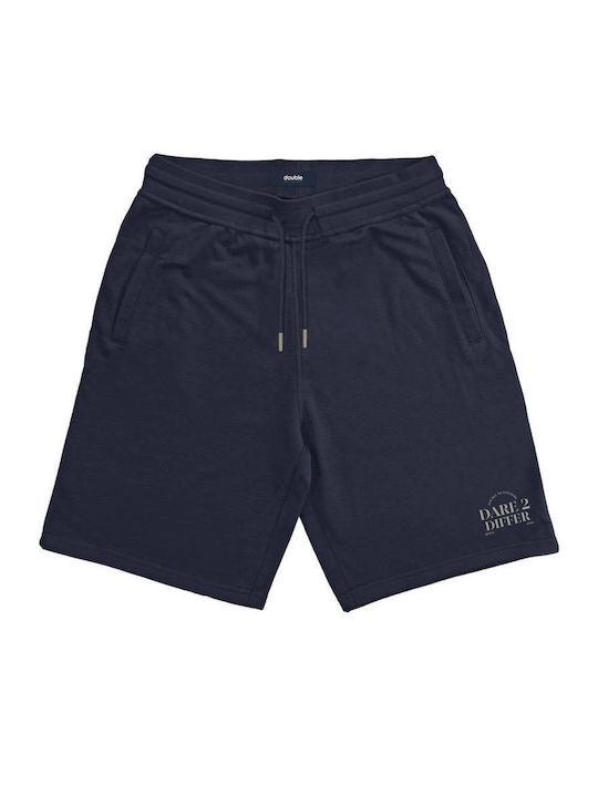 Double Men's Athletic Shorts Blue