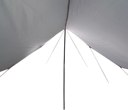 vidaXL Shade Sail Orange With Hoop & with PU Coating 3.05x4.6m 105gr/m²