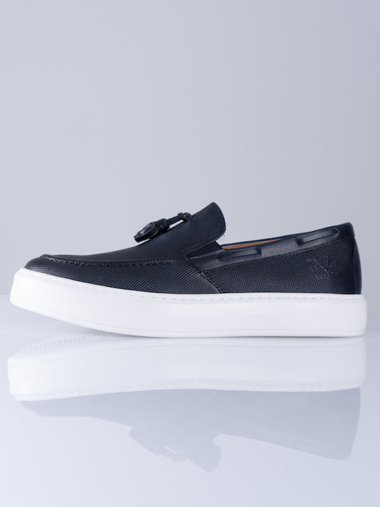 Men's Leather Loafers Blue