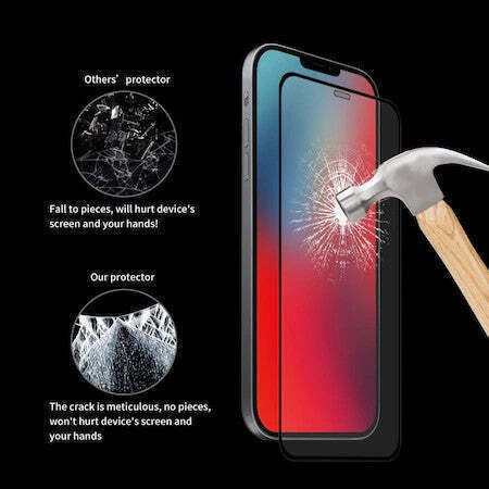 0.3mm Adeziv complet Full Face Tempered Glass Negru (Galaxy S10 Lite)