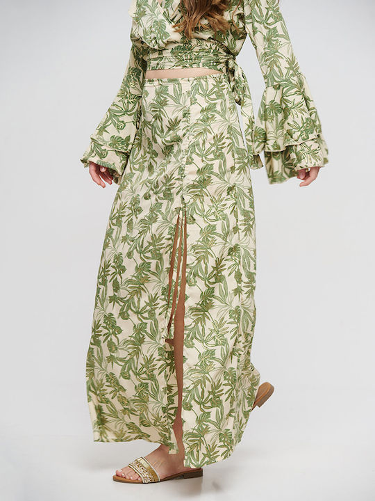 Maxi Пола Ecru/green