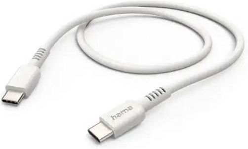 HAMA USB 2.0 Kabel USB-C männlich - USB-C Weiß 1m