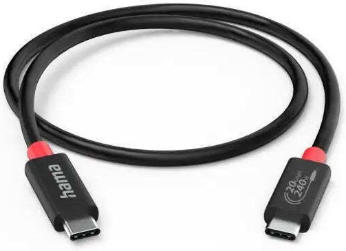 HAMA USB 4 Видео Кабел USB-C Мъжки - USB-C 240W Захранване PD Черен 2м 00200788